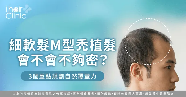 細軟髮M型禿植髮-頭髮細 M型禿植髮