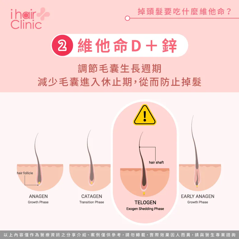 維他命Ｄ群跟鋅-掉頭髮 維他命